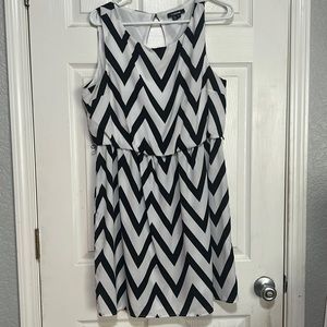 Zig zag maxi dress